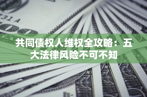 北京共同债权人维权全攻略：五大法律风险不可不知