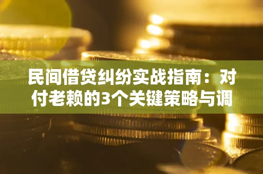北京民间借贷纠纷实战指南：对付老赖的3个关键策略与调解盲区解析