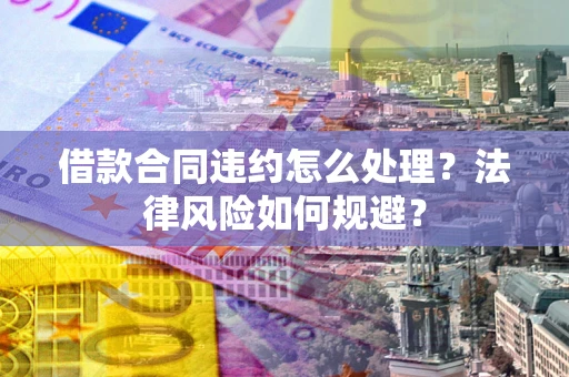北京借款合同违约怎么处理？法律风险如何规避？