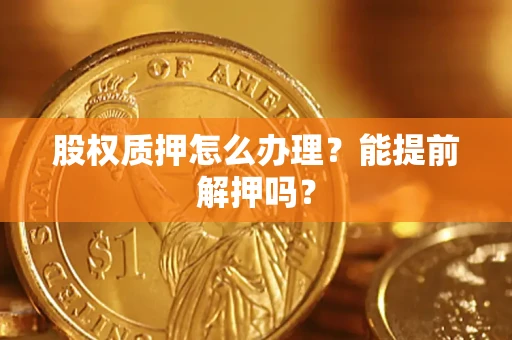 北京股权质押怎么办理？能提前解押吗？