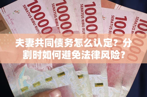 北京夫妻共同债务怎么认定？分割时如何避免法律风险？